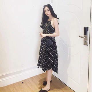 Đầm maxi bi dây