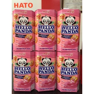 Bánh meiji hello panda nhân dâu 50g
