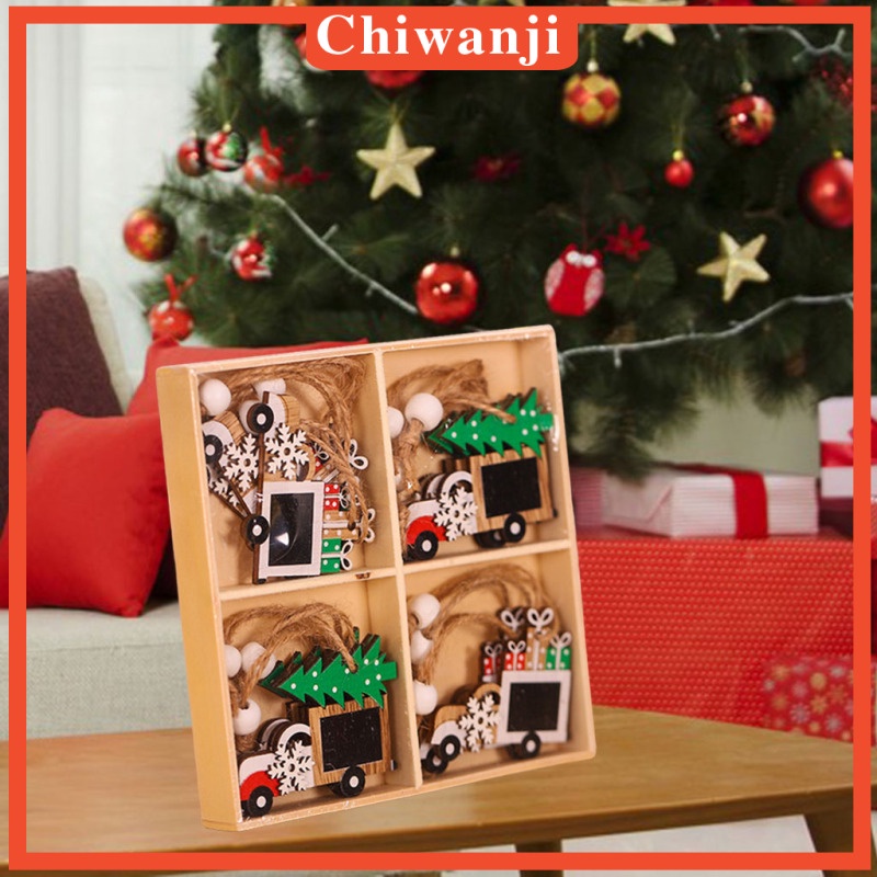 Set 12 Đồ trang trí ông già Noel/người tuyết/tuần lộc trang trí cây thông Noel
