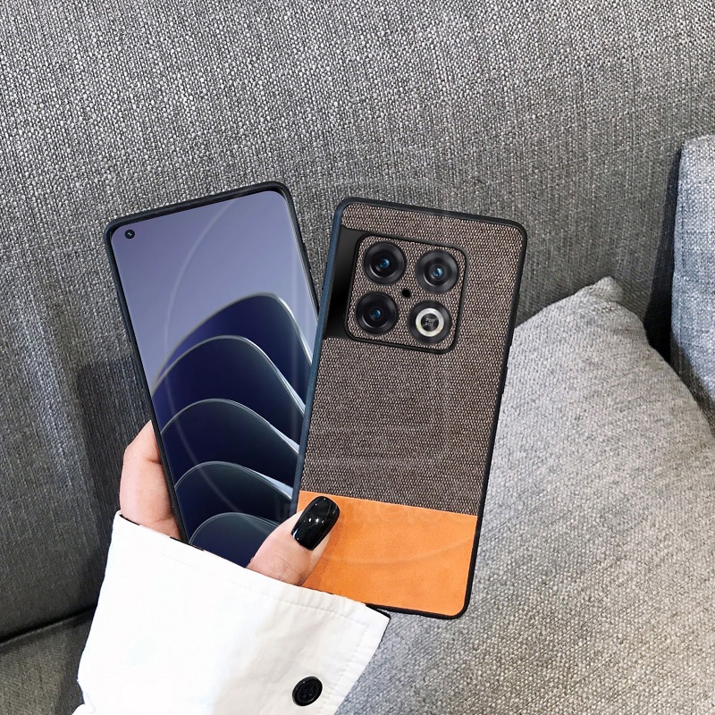 Ốp Điện Thoại Cứng Phối Da Thiết Kế Độc Đáo Thời Trang Cho OnePlus 10 Pro OnePlus10Pro 5G