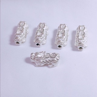 TỲ HƯU BẠC XI 2 MÀU (Xuyên lỗ đến 6,7li)