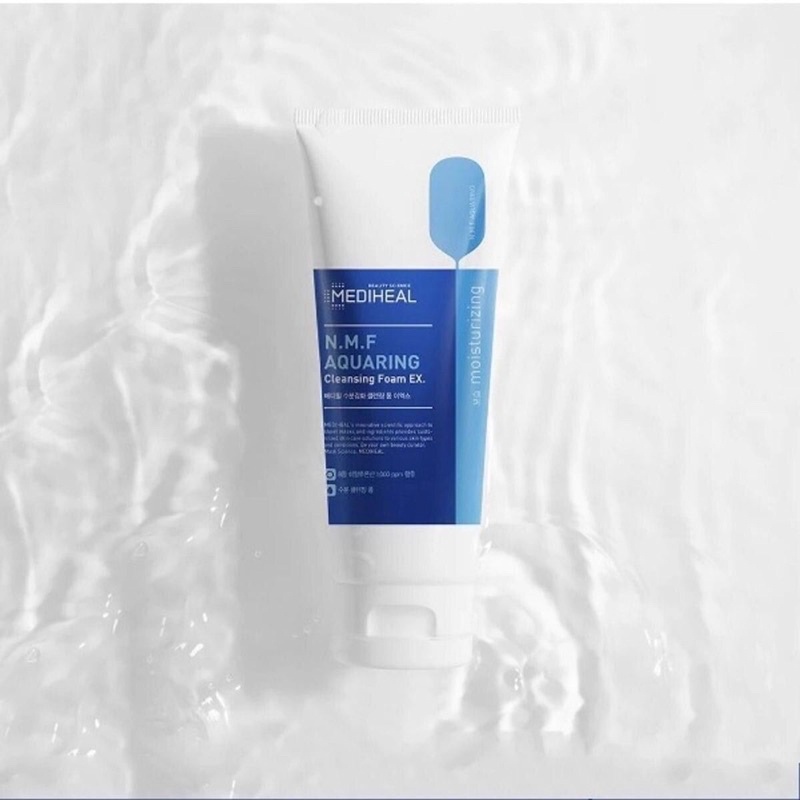 Sữa Rửa Mặt Cấp Nước Cho Da MEDIHEAL N.M.F AQUARING CLEANSING FOAM EX 170ML 3W115
