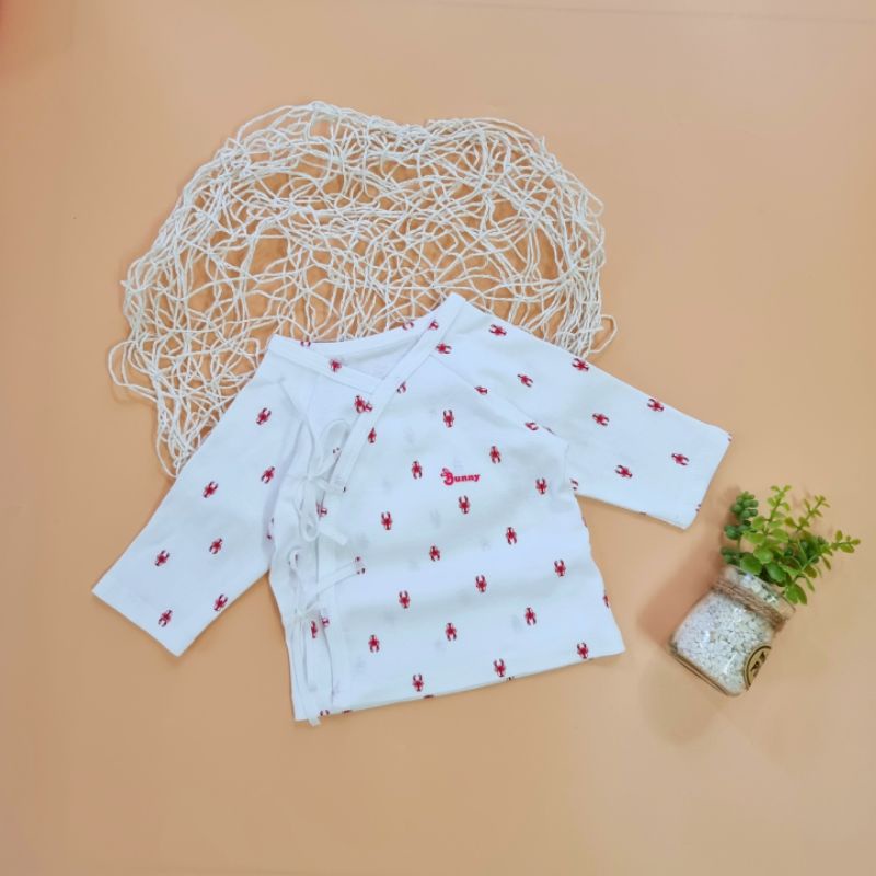 Combo 5 áo sơ sinh cột dây cao cấp Bunny cho bé 3-5kg -Mẫu ngẫu nhiên