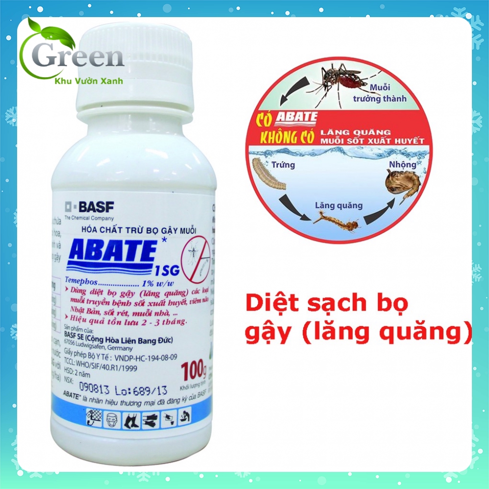 Thuốc diệt muỗi bọ gậy, lăng quăng ABATE 1SG 100g