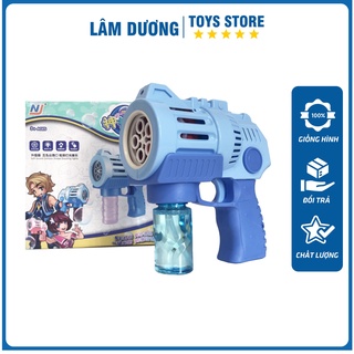  Súng Bắn Bong Bóng Xà Phòng 5 Nòng Có Đèn Có Nhạc Máy Phun Thổi Bong Bóng Tự Động  - Đồ Chơi Trẻ Em Lâm Dương 