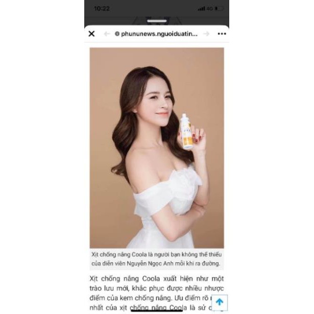 xịt chống nắg  suncream coola 60ml [hàng chuẩn] | BigBuy360 - bigbuy360.vn