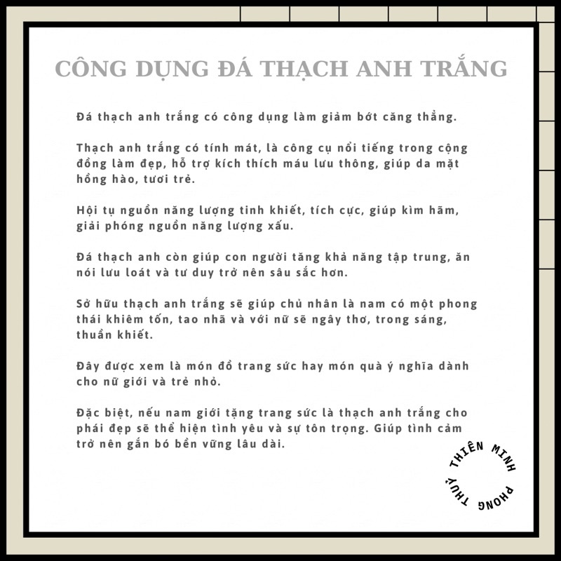 Vòng Tay Lu Thống Trắng dành cho mệnh Thuỷ và Kim