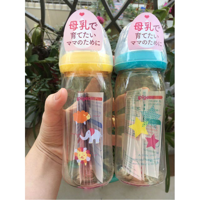 Bình sữa pigeon Softouch 160ml/240ml cho bé- hàng nhập khẩu