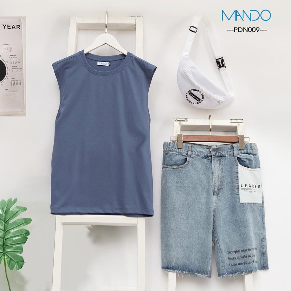 [THUN COTTON] Áo Tanktop Nam Nữ Phối Cùng Quần Jean, Kaki Siêu Thoáng Mát Thấm Hút Mồ Hôi Thời Trang MANDO- PDN009 ་ ..