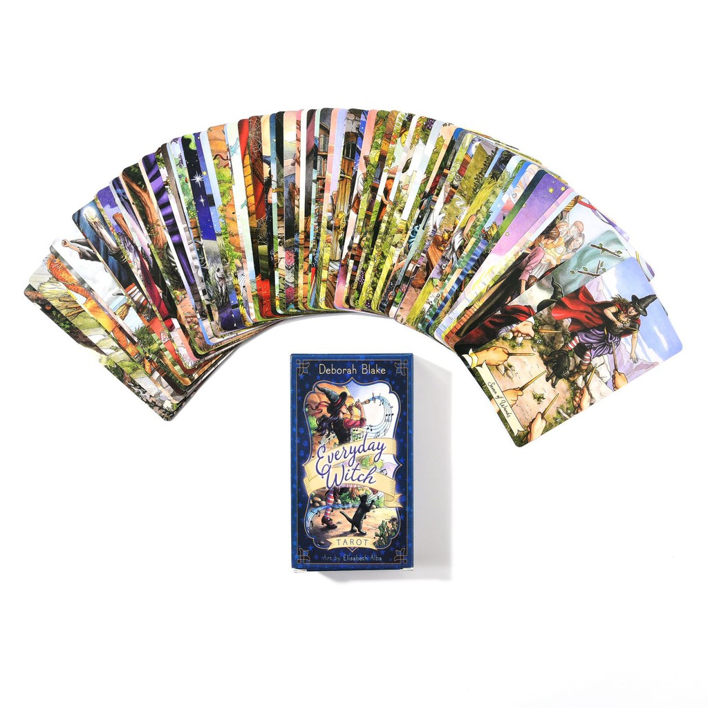 Combo Bộ Everyday Witch 78 cards Tarot M17 và Túi Nhung Đựng Tarot