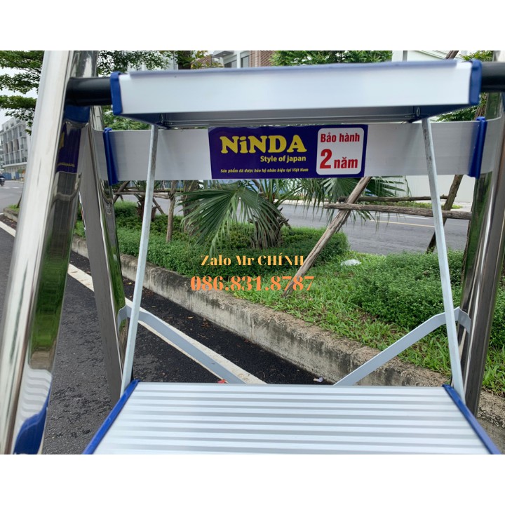 THANG NHÔM GHẾ NHẬT BẢN NINDA 6 BẬC. Bảo hành 2 năm. Chiều cao sử dụng : 147 cm