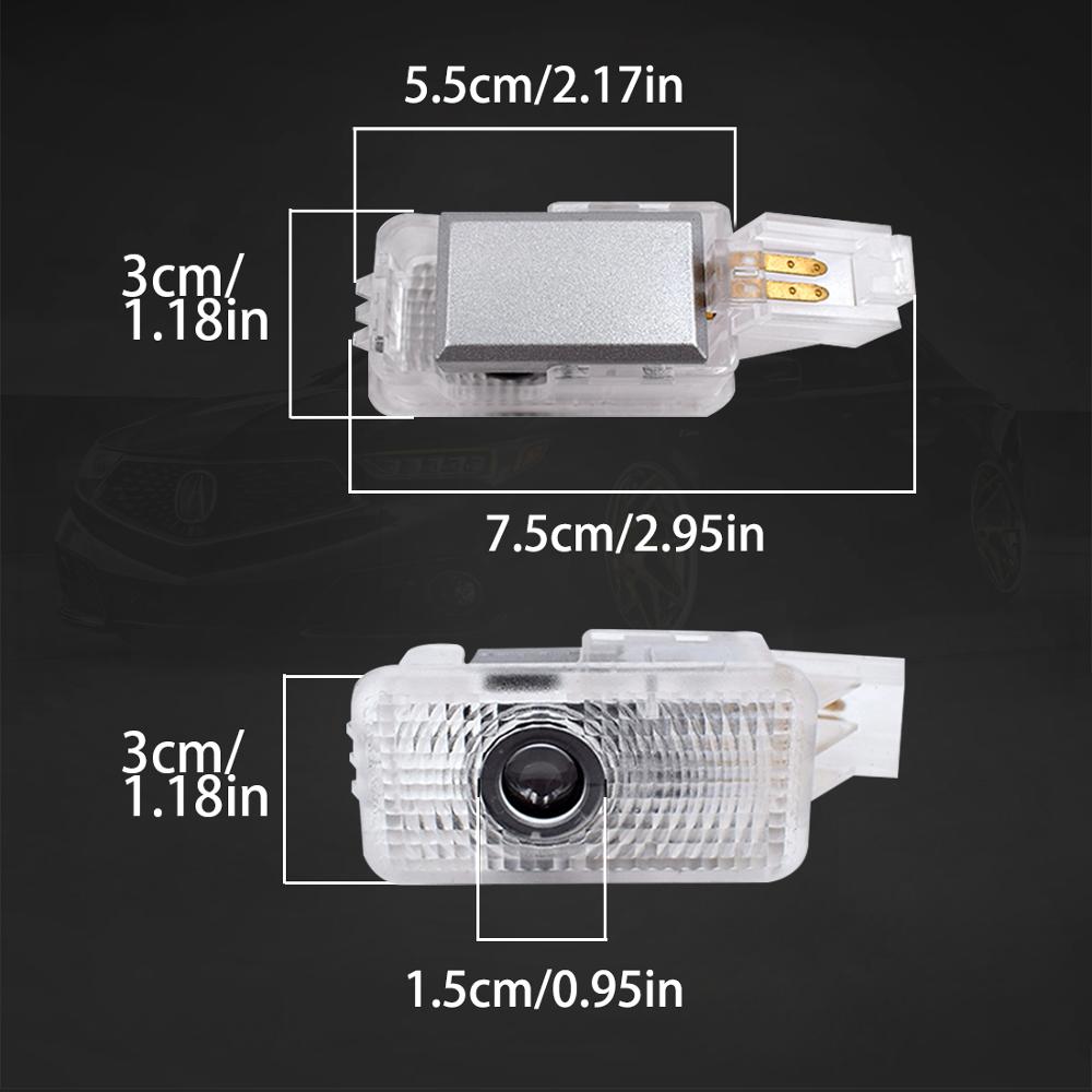 2 Đèn LED Chiếu Logo Gắn Cửa Xe Hơi Cho Acura MDX RLX ZDX TLX