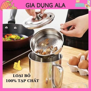 Ca Lọc Dầu Ăn Inox 304, Bình Lọc Dầu Ăn Có Lưới Lọc Inox Tiết Kiệm Dầu Ăn, Loại Bỏ Tạp Chất