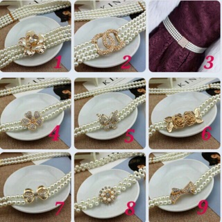 Đai váy hạt cườm sang trọng/ nịt quần nữ sang trong