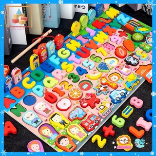 BỘ ĐỒ CHƠI GỖ THÔNG MINH CHO BÉ MẪU MỚI NHẤT( kèm chữ cái) | Smart Toy For Kids