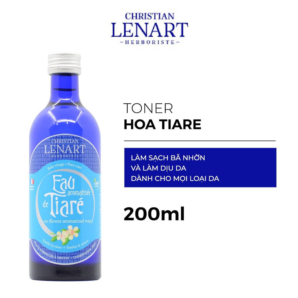 Toner Hoa Tiare Christian Lenart 200ml và 100ml