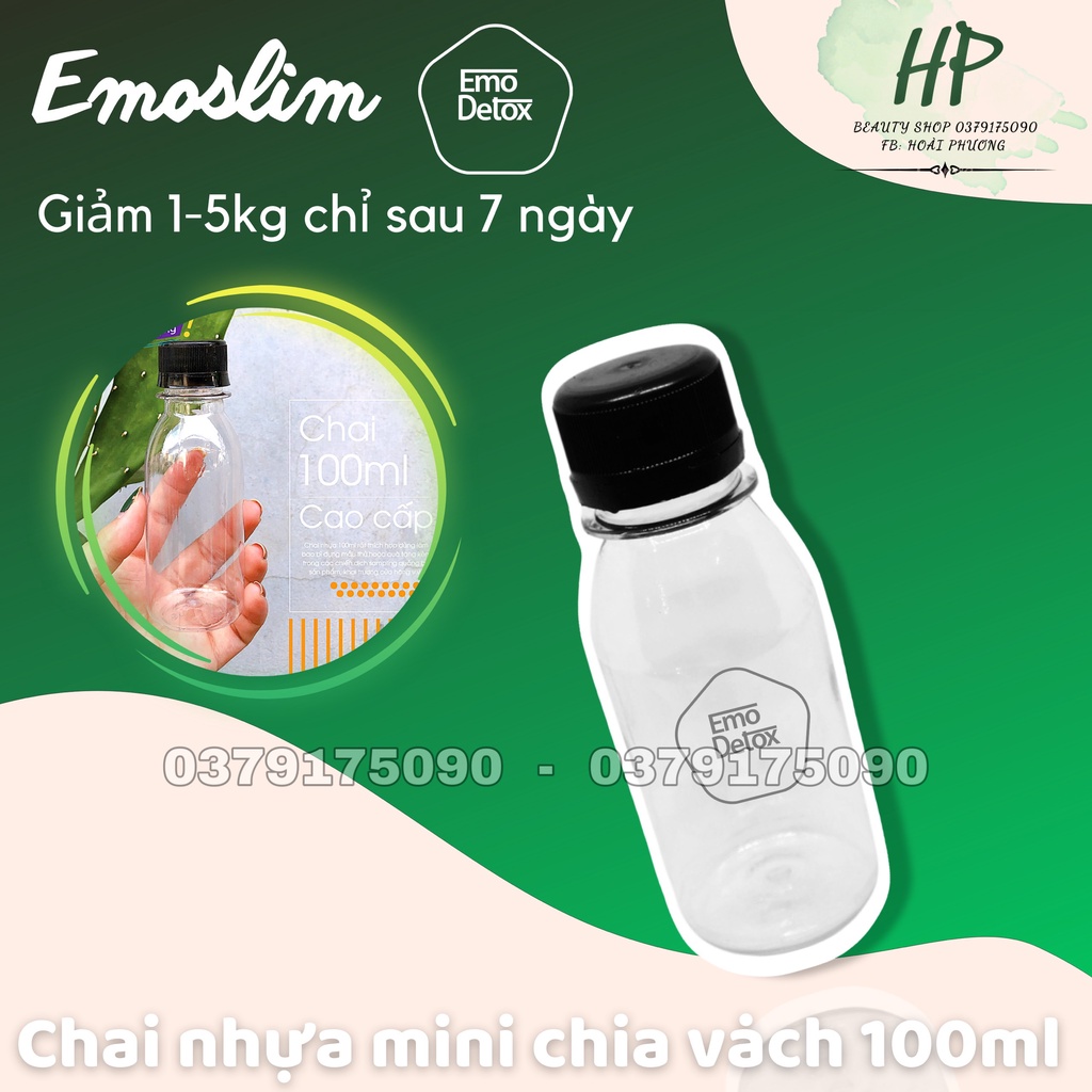 CHAI NHỰA PET [ Nắp đen ]