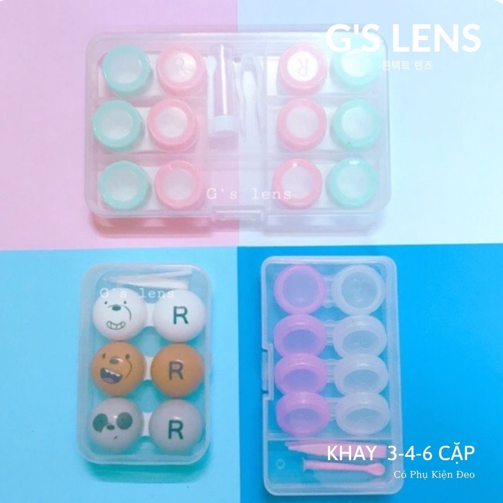 [Khay] Khay lens 4 cặp , 6 cặp