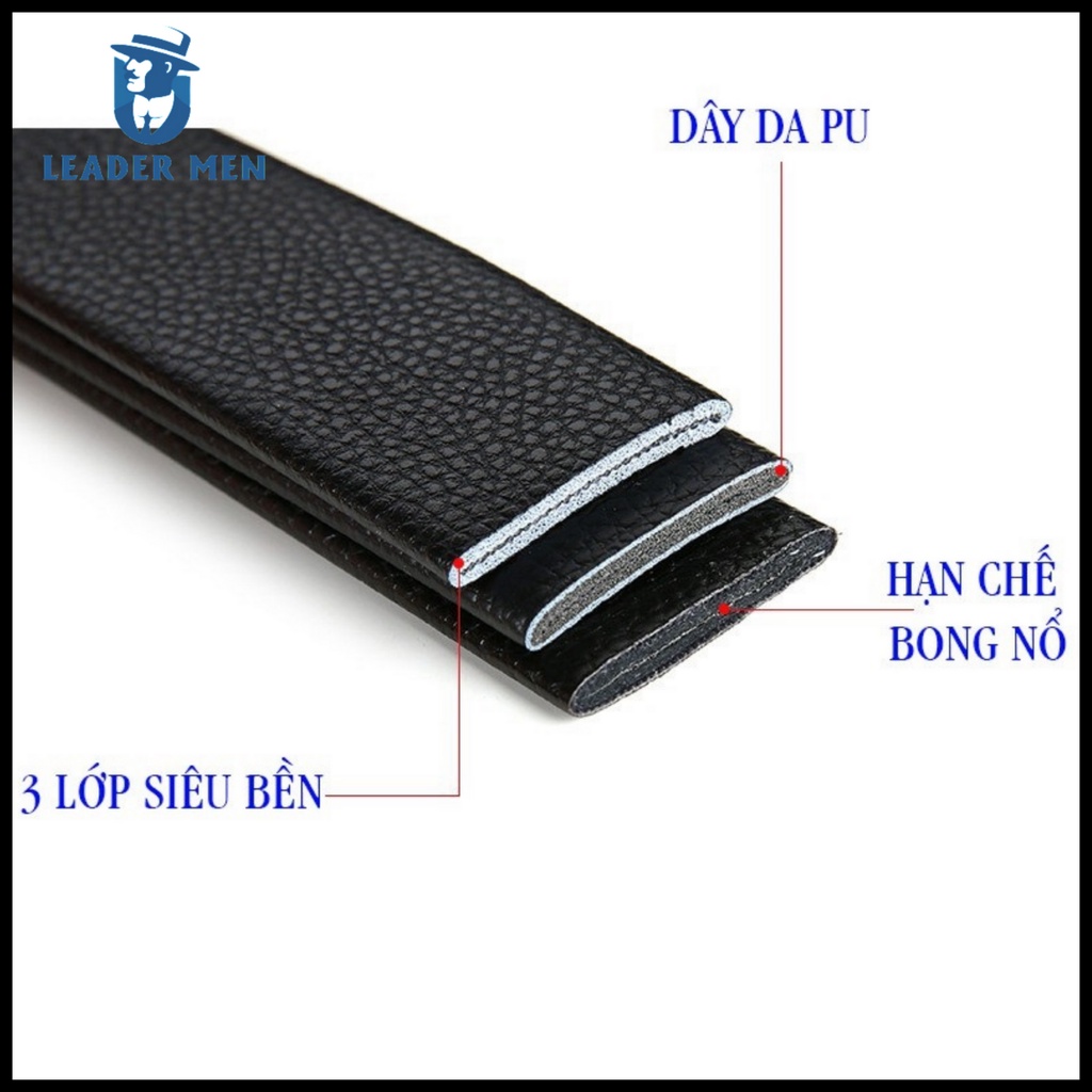 Dây Thắt Lưng Nam LMEN-04 Chất Liệu Da Cao Cấp Khóa Tự Động - Dây Nịt Da Nam Thời Trang Kiểu Dáng Sang Trọng - LeaderMen