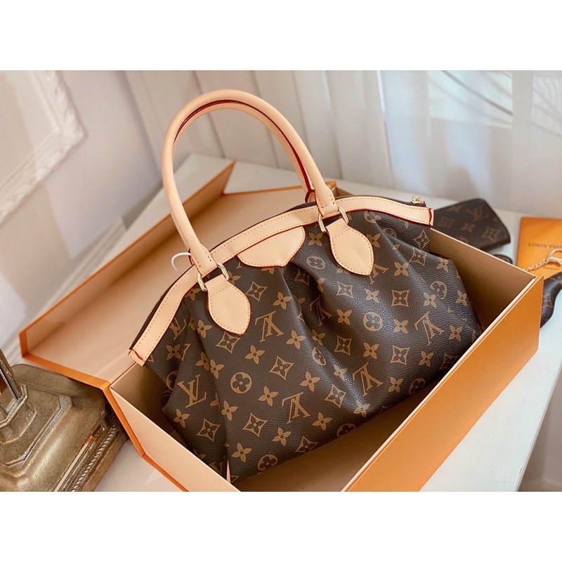 Túi công sở hoa nâu