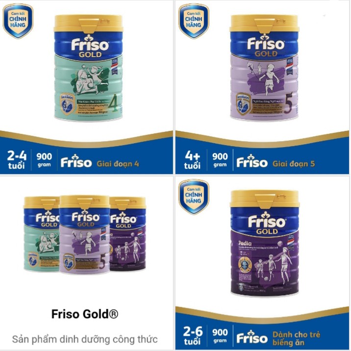 Sữa Bột Friso Gold 4,5, Pedia 900g