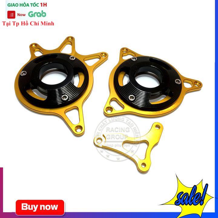 Cặp Bảo Vệ Lốc Máy Exciter 150 Nhôm CNC Hoa 3 Mảnh