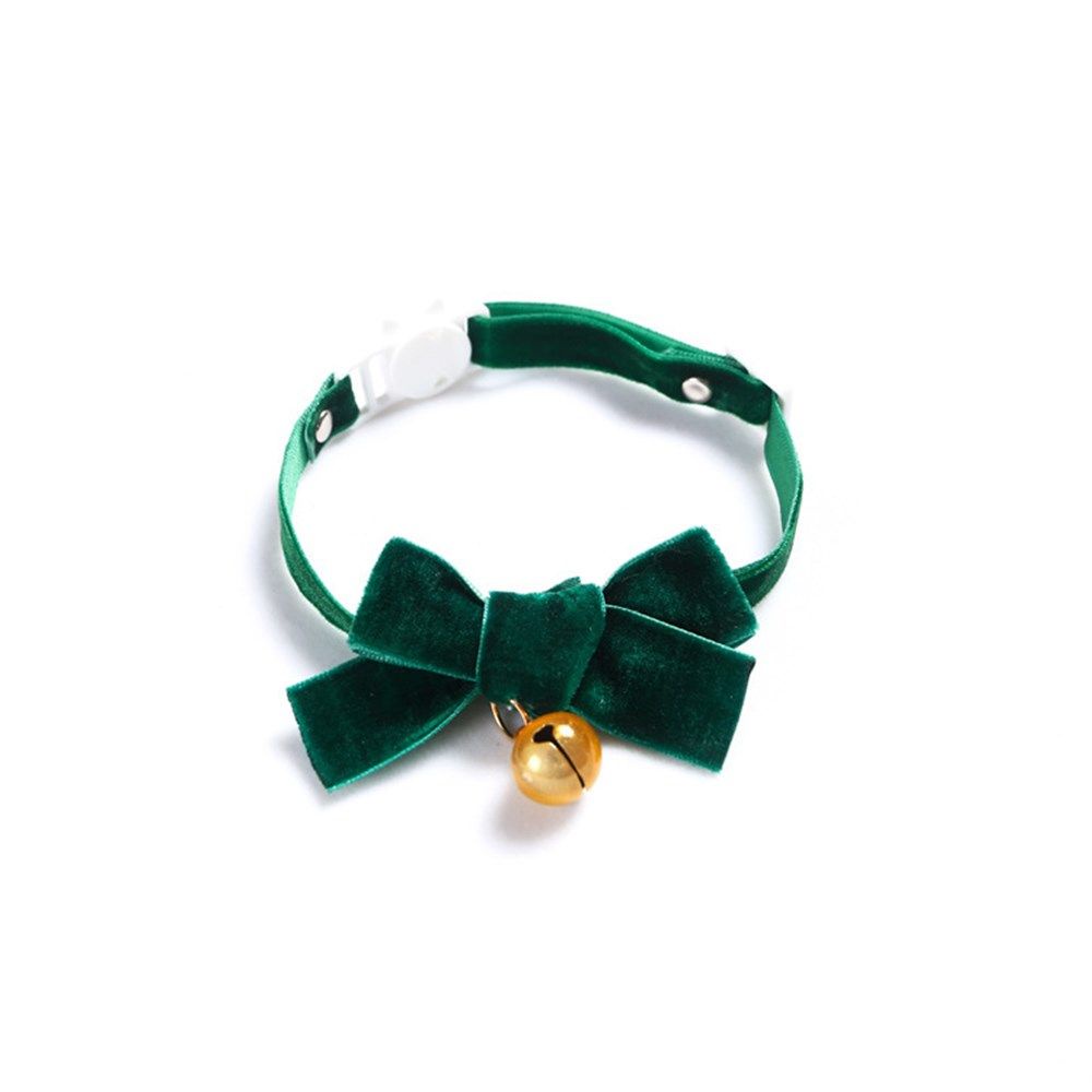 Velvet Butterfly Festival Adjustable Pet Bell Collar Pet Dog/Cat Pet Christmas Cute Practical Pet Collar