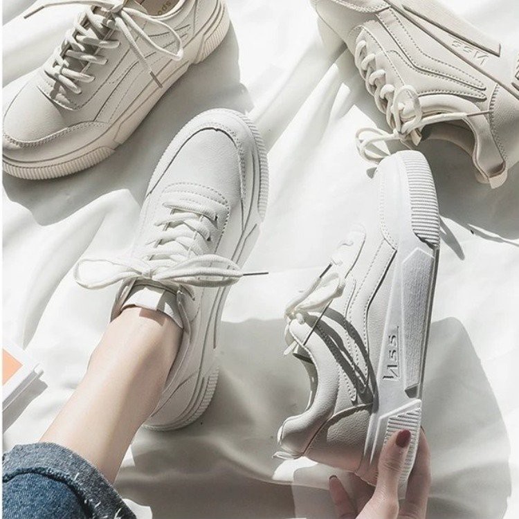 IELGY Giày sneaker nữ đế dày