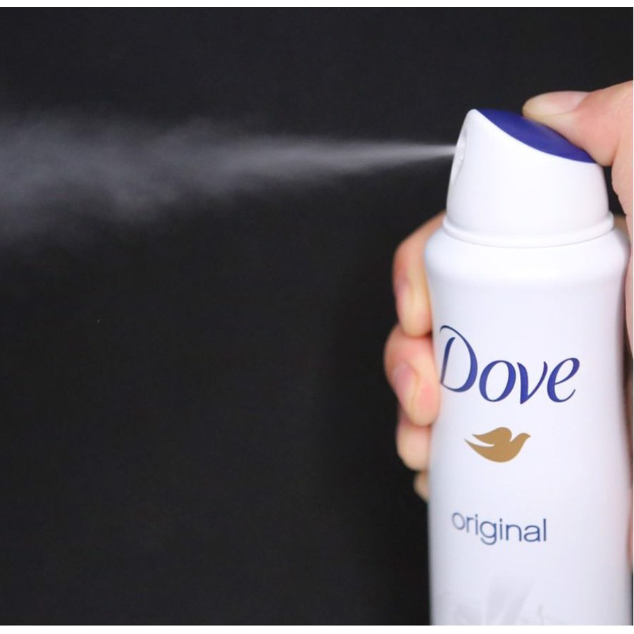 Xịt Thơm Toàn Thân Dove Original Moisturising Cream 48H giúp vùng da dưới cánh tay của bạn luôn khô thoáng.