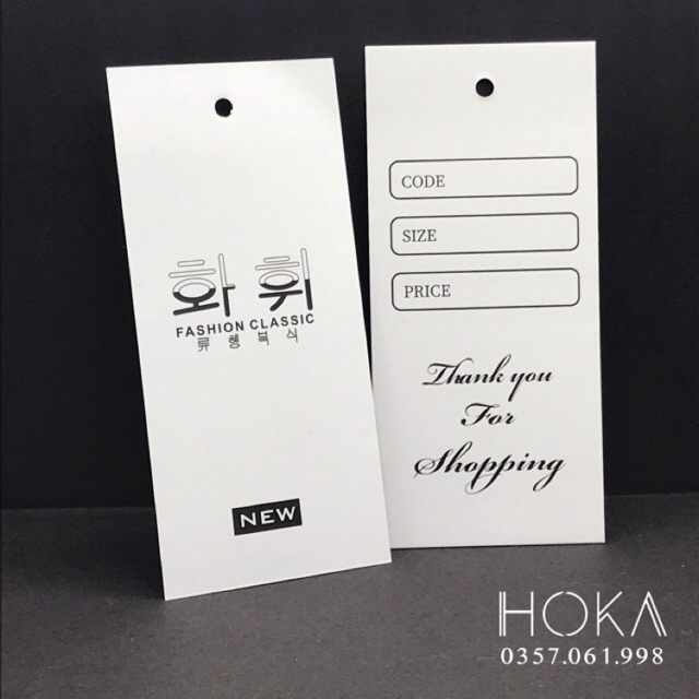 Tag mác quần áo cao cấp - CÓ SẴN