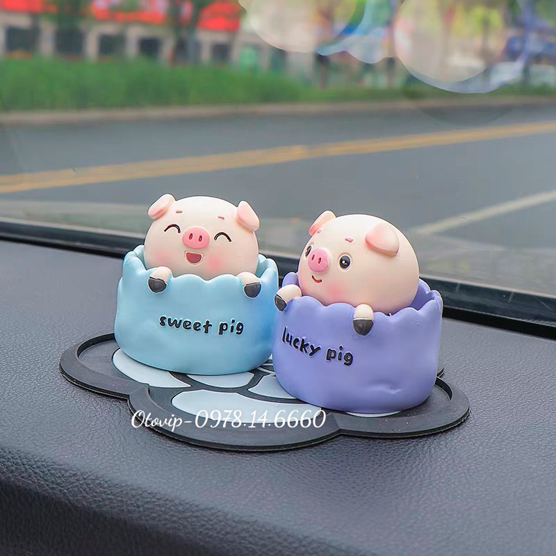 Chú heo trang trí taplo happy pig, lovely pig, sweet pig, lucky pig dễ thương