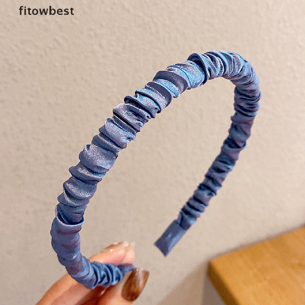 Băng Đô Xếp Ly Mềm Mại Thời Trang Cá Tính Cho Nữ