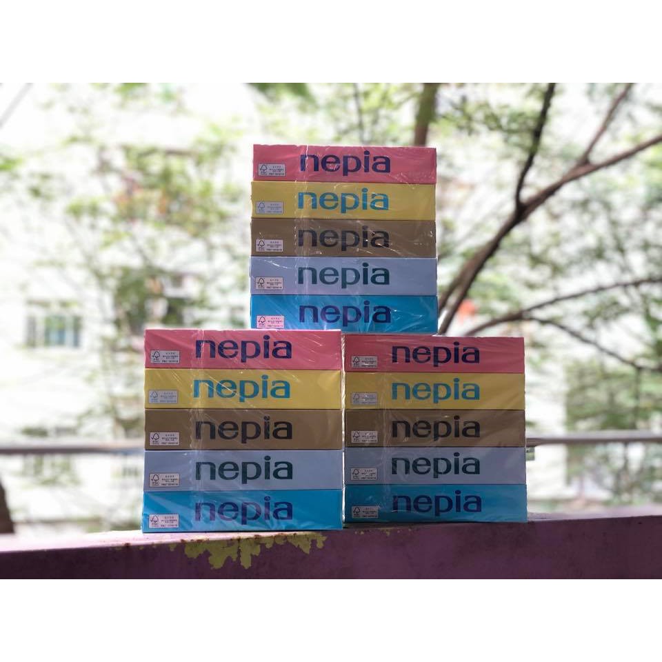 Set 5 hộp giấy ăn 150 tờ Nepia xuất xứ Nhật Bản