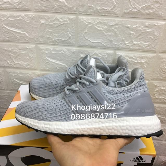 Tết🌺 [XẢ KHO] [SALE SỐC-Chuẩn HÀNG] Giày ultra boost 4.0 XÁM TRẮNG 36->43 ! ✔️ [ NEW ] . rẻ HOT ✔ * L > , ₃ .