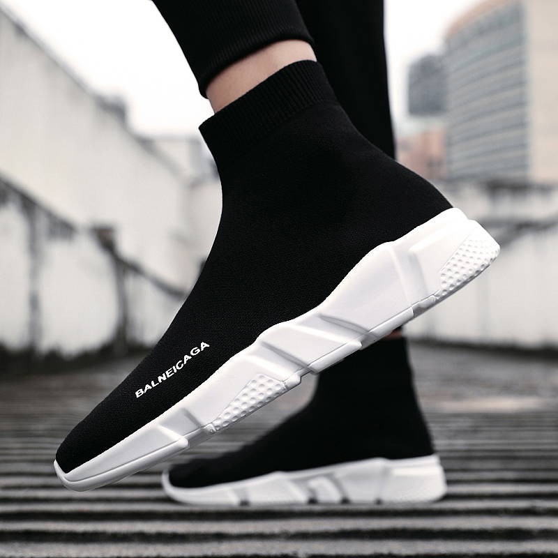 Giày Thể Thao Cổ Cao Phối Lưới Thoáng Khí Thời Trang Cho Nam | BigBuy360 - bigbuy360.vn