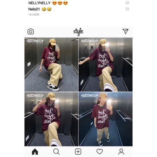 Áo phông nelly heybig sale (có sẵn) 19 love never faith