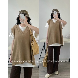 Áo len dệt kim gile cổ tim ( Có sỉ sll )