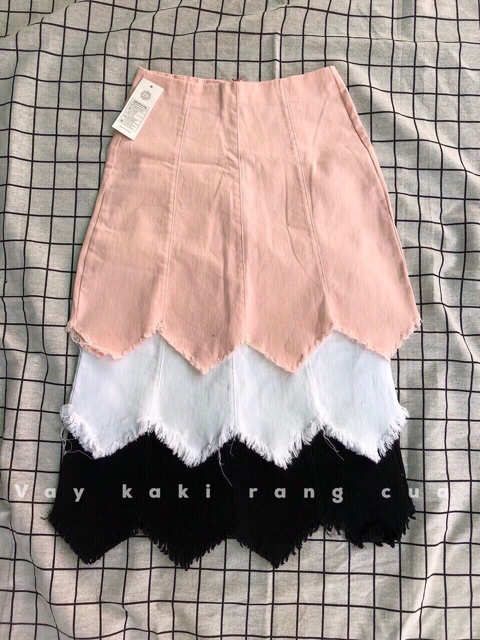 Chân váy kaki răng cưa bụi bặm_ảnh thật số 4 | BigBuy360 - bigbuy360.vn
