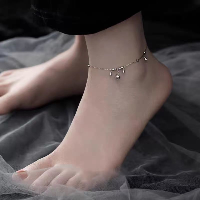 Lắc Chân Bạc 925 Phong Cách Cổ Điển Đơn Giản Thời Trang Mùa Hè Kiểu Mới Cho Bạn Gái