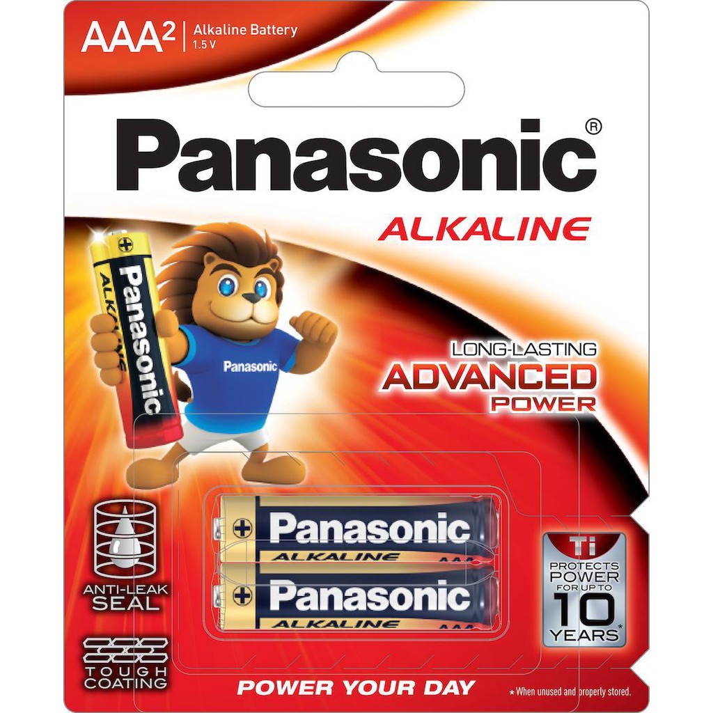 Vỉ Pin kiềm Panasonic Alkaline AAA LR03T/2B-V (2 viên) – Hàng Chính Hãng