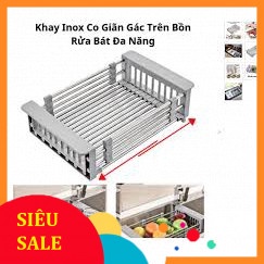 [SALE]RỔ RỬA RAU INOX RÚT CHỈNH KÍCH THƯỚC ĐẶT BỒN RỬA BÁT[ GIÁ TỐT CHO ...
