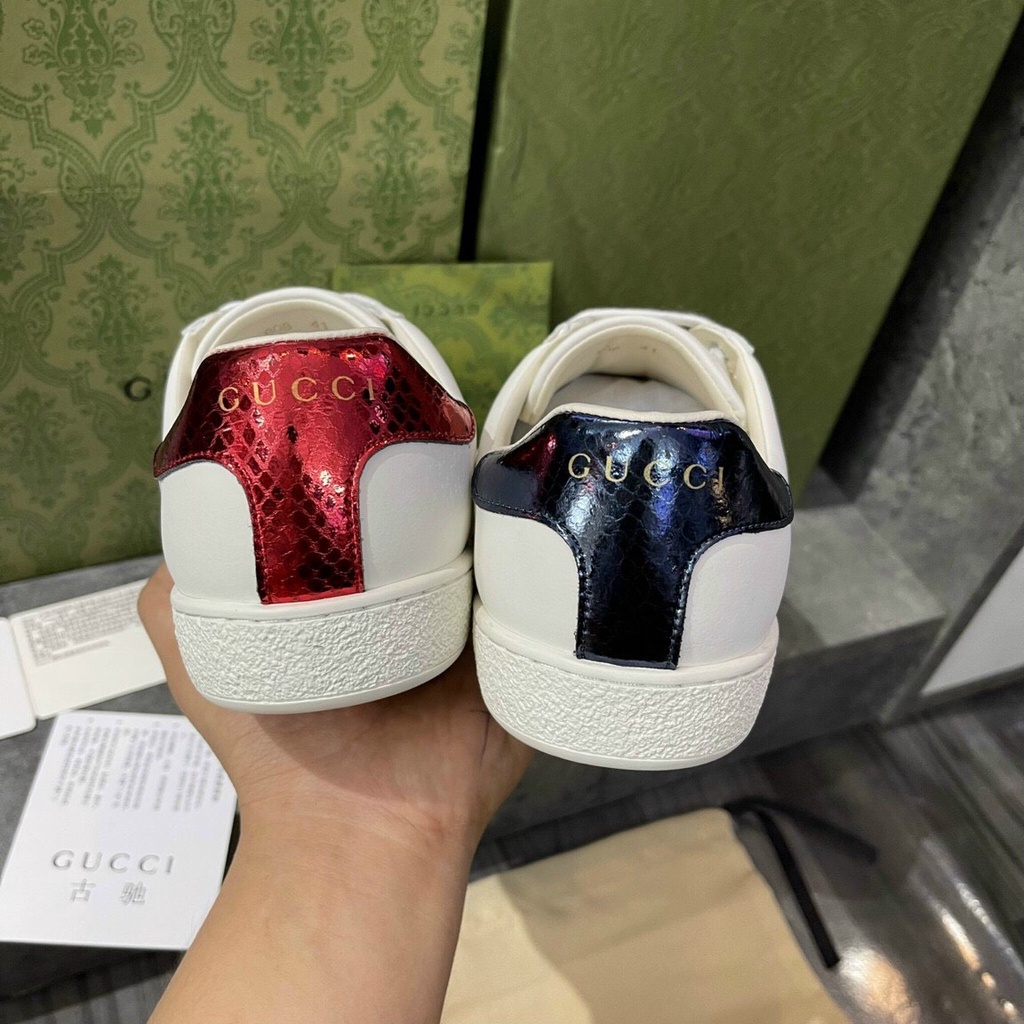 GIÀY GUCCI CAO CẤP QUANGHR CHÂU FULL BOX TANG THẺ GIẤY GÓI FREE SHIP, GIÀY GUCCCI nam nữ bản cao