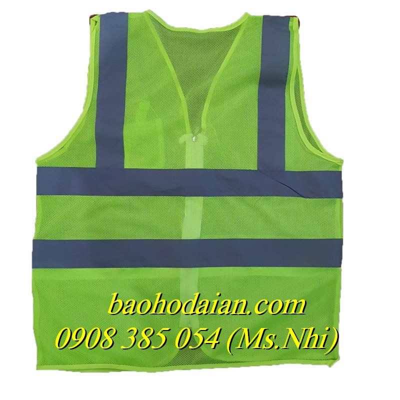 Áo Phản Quang Lưới 3M 3 Dây Kéo Kèm Túi- 2 Màu Lựa Chọn