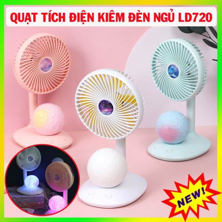 Quạt mini, quạt mini cầm tay, máy làm mát xoai 180 độ, 3 tốc độ gió, tích điện Pin 2000mAh