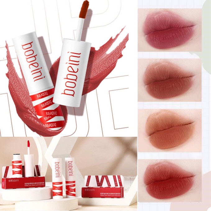 Hàng mới về] Son môi kiêm má hồng lâu trôi dạng bùn phong cách sinh viên/Son môi / Men môi/son bóng mờ