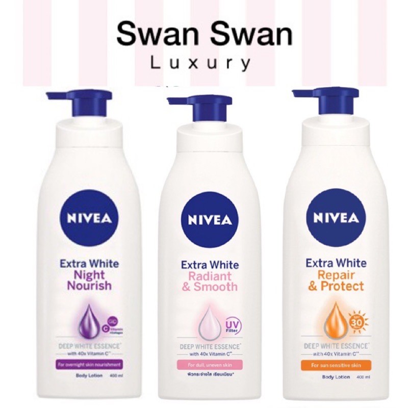 Sữa Dưỡng Thể Trắng Da Ngày Đêm Nivea 400ML