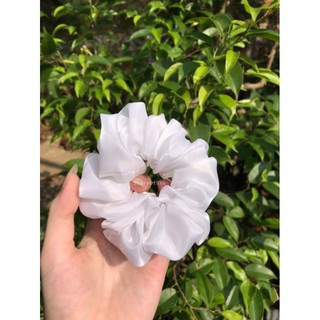 Scrunchies Satin Vải Phi Bóng - Dây Cột Tóc Vải