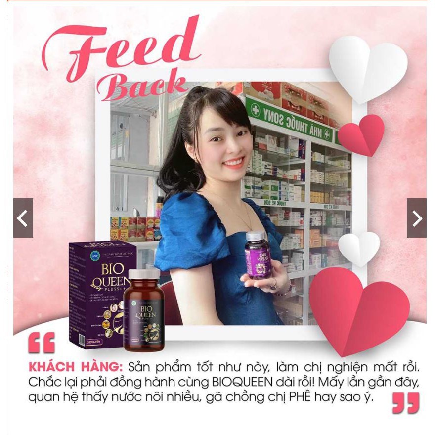 (Hộp 45 viên) BIOQUEEN PLUSS - TĂNG CƯỜNG NỘI TIẾT TỐ NỮ, KHÔ HẠN, LÃO HÓA, ĐẸP DA, GIẢM SẠM NÁM - WOOGROUP | BigBuy360 - bigbuy360.vn