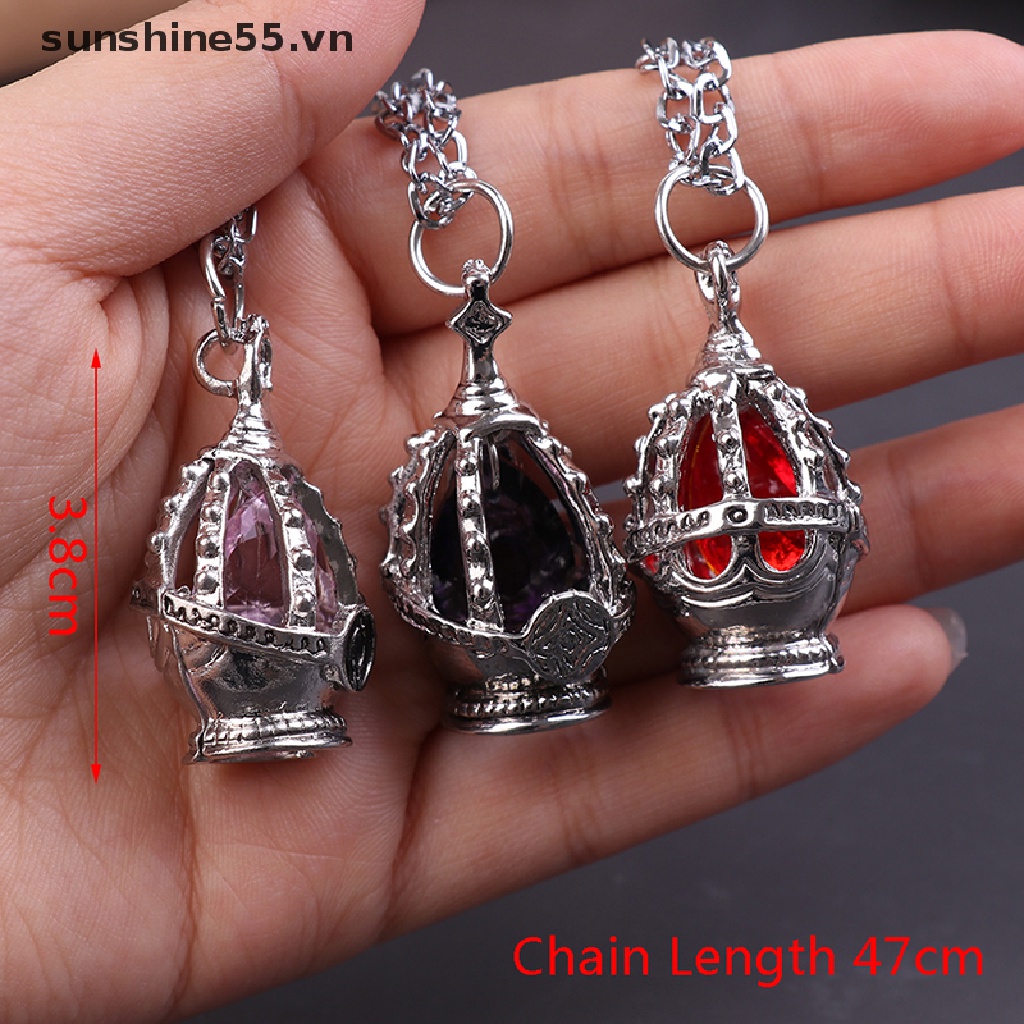 Set 2 Vòng cổ + Nhẫn + Mặt Đá Hóa Trang Nhân Vật Phim Hoạt Hình Puella Magi Madoka Magica