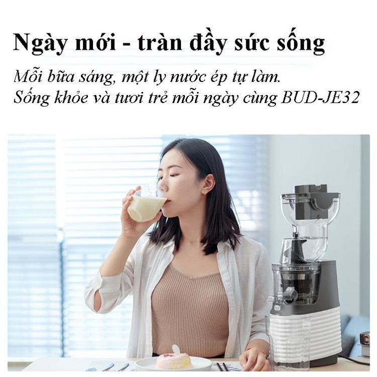 Máy Ép Chậm Trái Cây, Hoa Quả, Rau Củ Gia Đình và Thương Mại Xiaomi BUD Hàng Chính Hãng